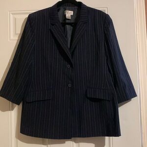 STYLE AND CO. , Woman suit 3/4 sleeves, navy blue, size 14